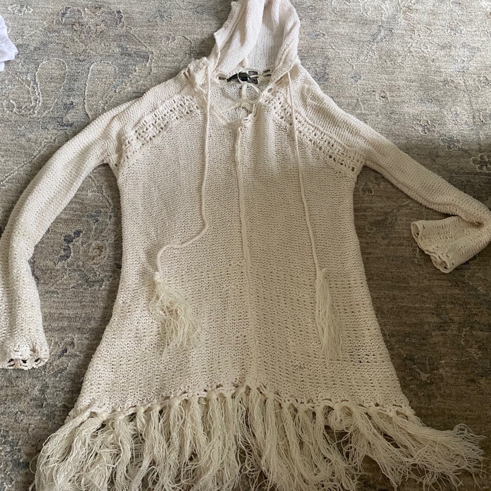 BOHO hooded long sweater